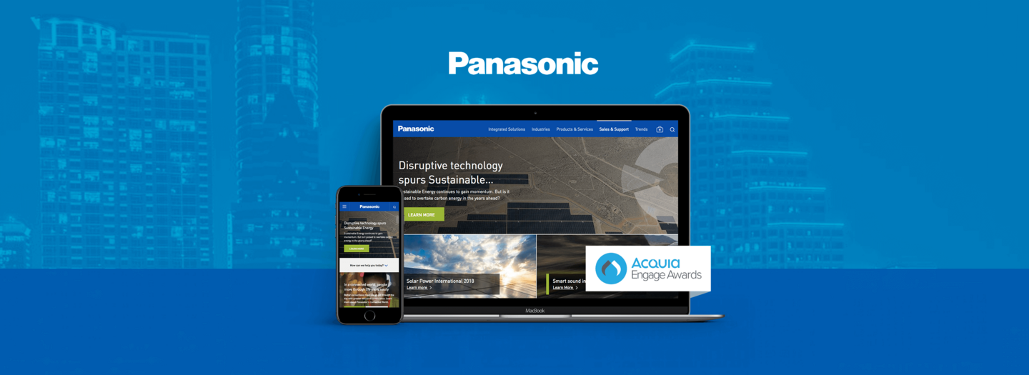 Header of Panasonic Acquia Engage blog
