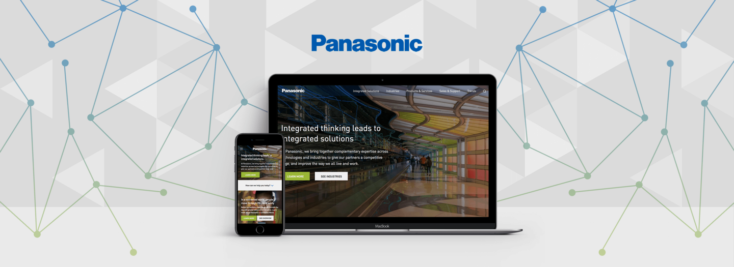 Header of Panasonic for an Acquia webinar blog