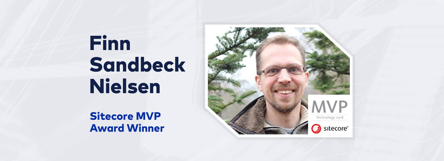 Header of "Finn Nielsen Receives Sitecore MVP Award" blog
